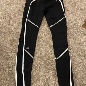 Black and White Alo Leggings